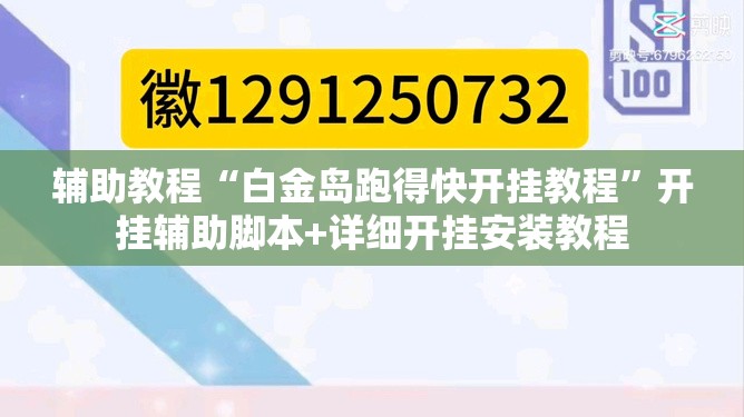 辅助教程“白金岛跑得快开挂教程	”开挂辅助脚本+详细开挂安装教程