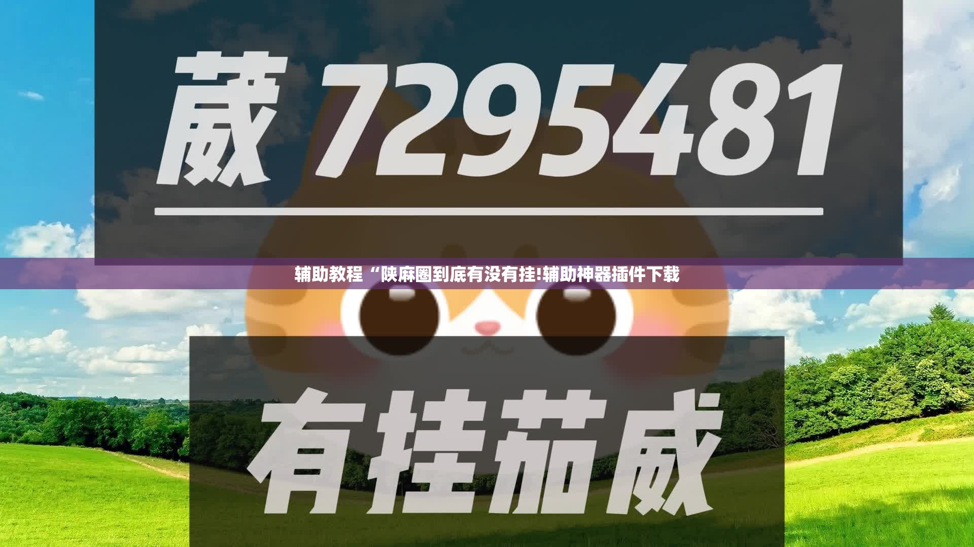辅助教程“陕麻圈到底有没有挂!辅助神器插件下载 辅助教程“陕麻圈到底有没有挂!辅助神器插件下载