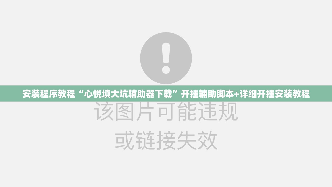 安装程序教程“心悦填大坑辅助器下载”开挂辅助脚本+详细开挂安装教程