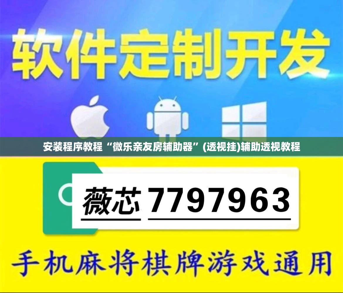安装程序教程“微乐亲友房辅助器”(透视挂)辅助透视教程