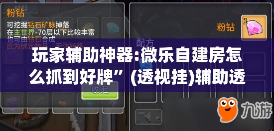 玩家辅助神器:微乐自建房怎么抓到好牌	”(透视挂)辅助透视教程