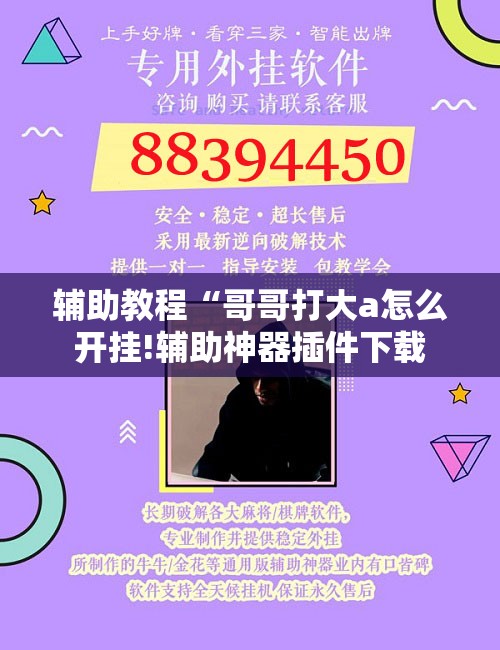 辅助教程“哥哥打大a怎么开挂!辅助神器插件下载 辅助教程“哥哥打大a怎么开挂!辅助神器插件下载