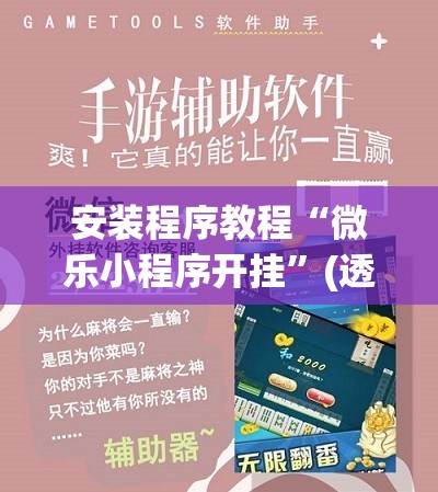 安装程序教程“微乐小程序开挂”(透视挂)辅助透视教程