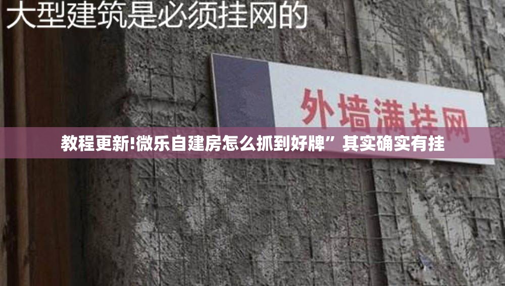 教程更新!微乐自建房怎么抓到好牌	”其实确实有挂
