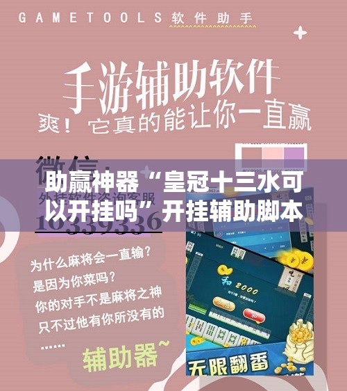 助赢神器“皇冠十三水可以开挂吗	”开挂辅助脚本+详细开挂安装教程