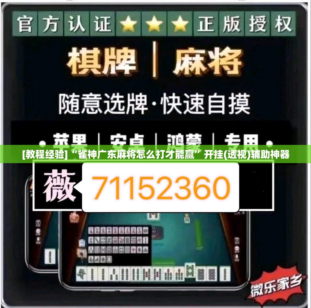 [教程经验]“雀神广东麻将怎么打才能赢”开挂(透视)辅助神器