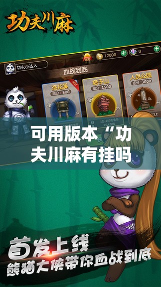 可用版本“功夫川麻有挂吗”其实确实有挂
