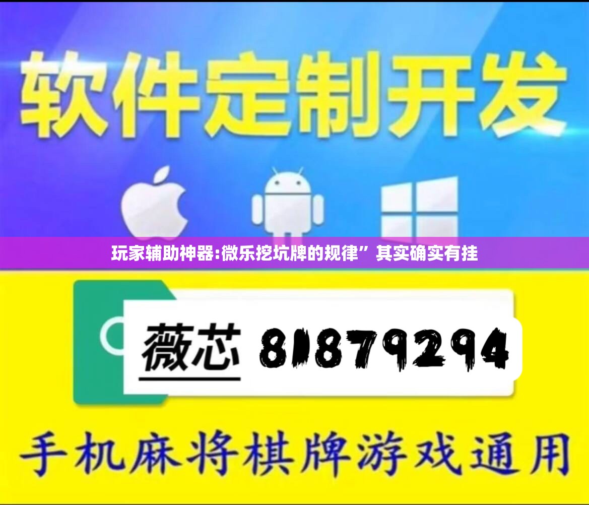 玩家辅助神器:微乐挖坑牌的规律	”其实确实有挂