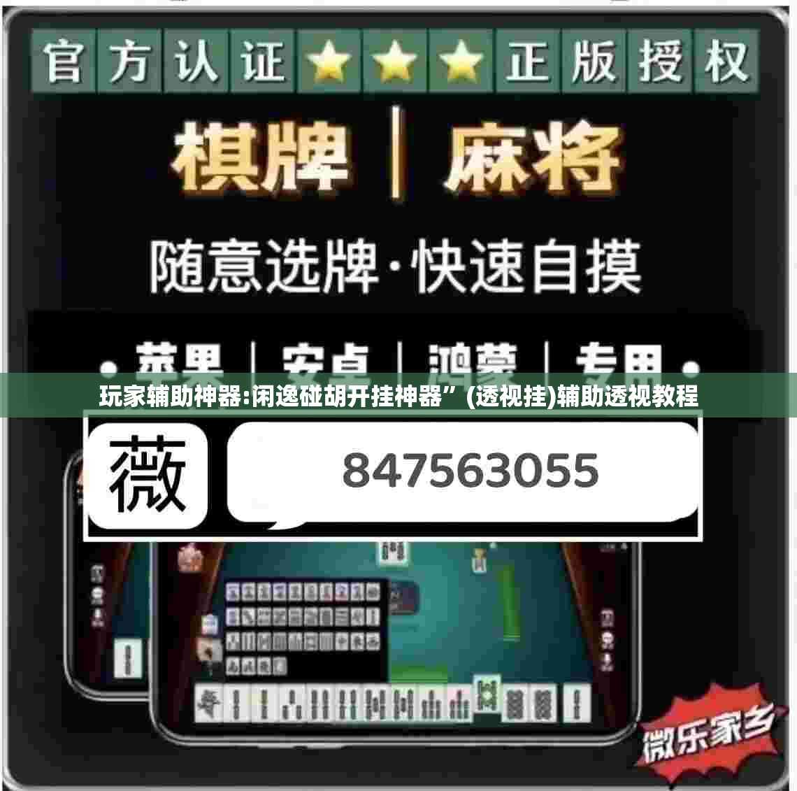 玩家辅助神器:闲逸碰胡开挂神器”(透视挂)辅助透视教程