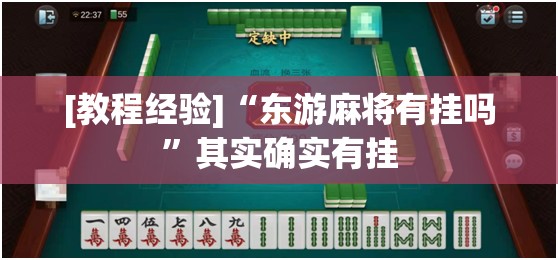 [教程经验]“东游麻将有挂吗”其实确实有挂