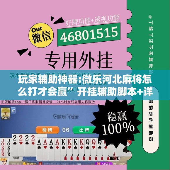 玩家辅助神器:微乐河北麻将怎么打才会赢”开挂辅助脚本+详细开挂安装教程