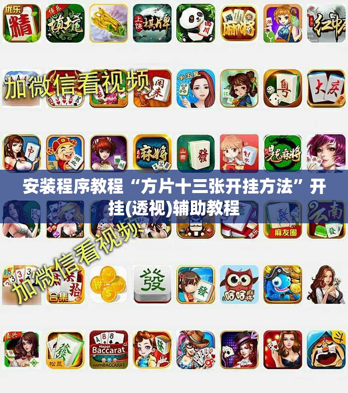 安装程序教程“方片十三张开挂方法”开挂(透视)辅助教程