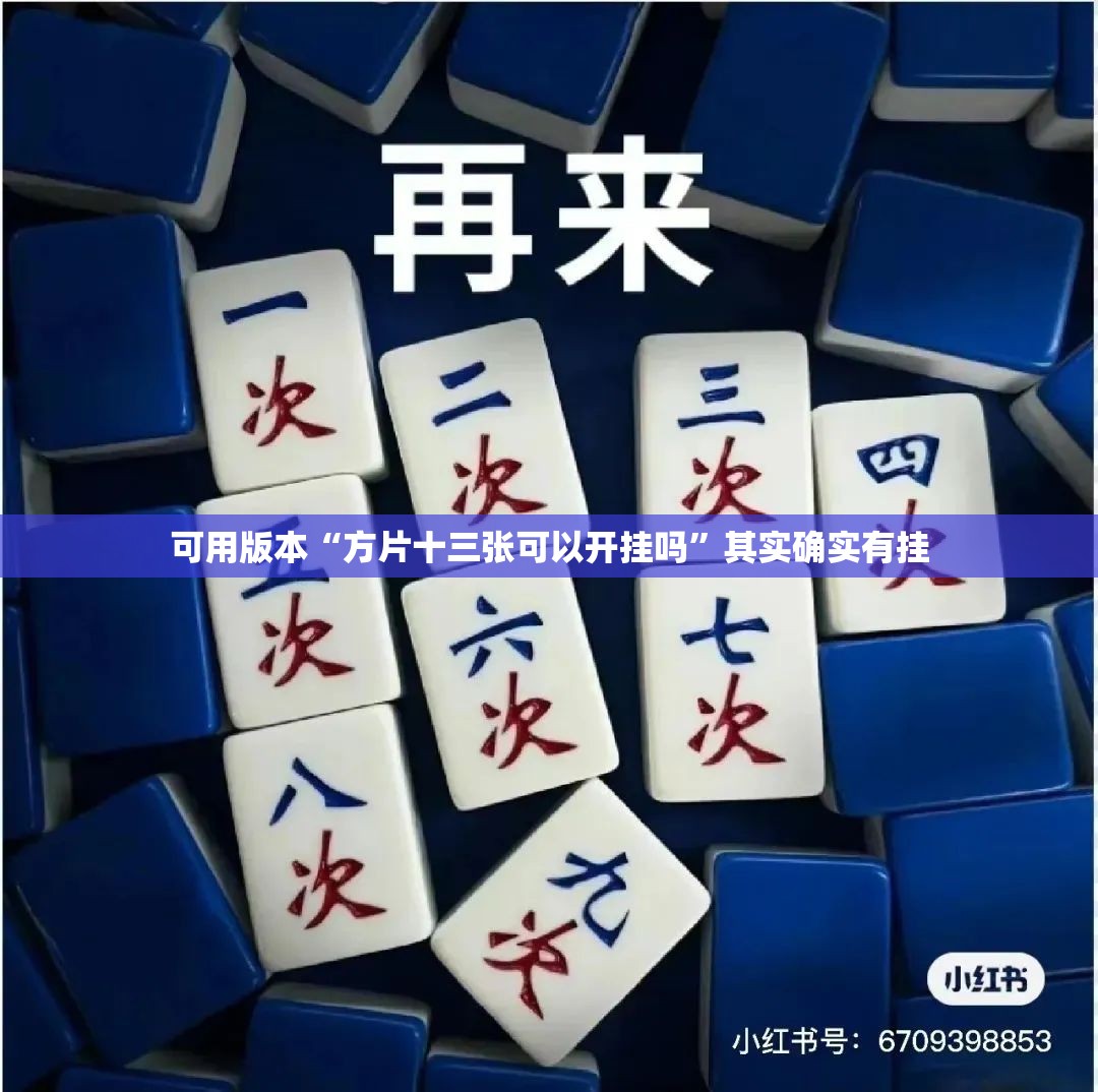 可用版本“方片十三张可以开挂吗”其实确实有挂