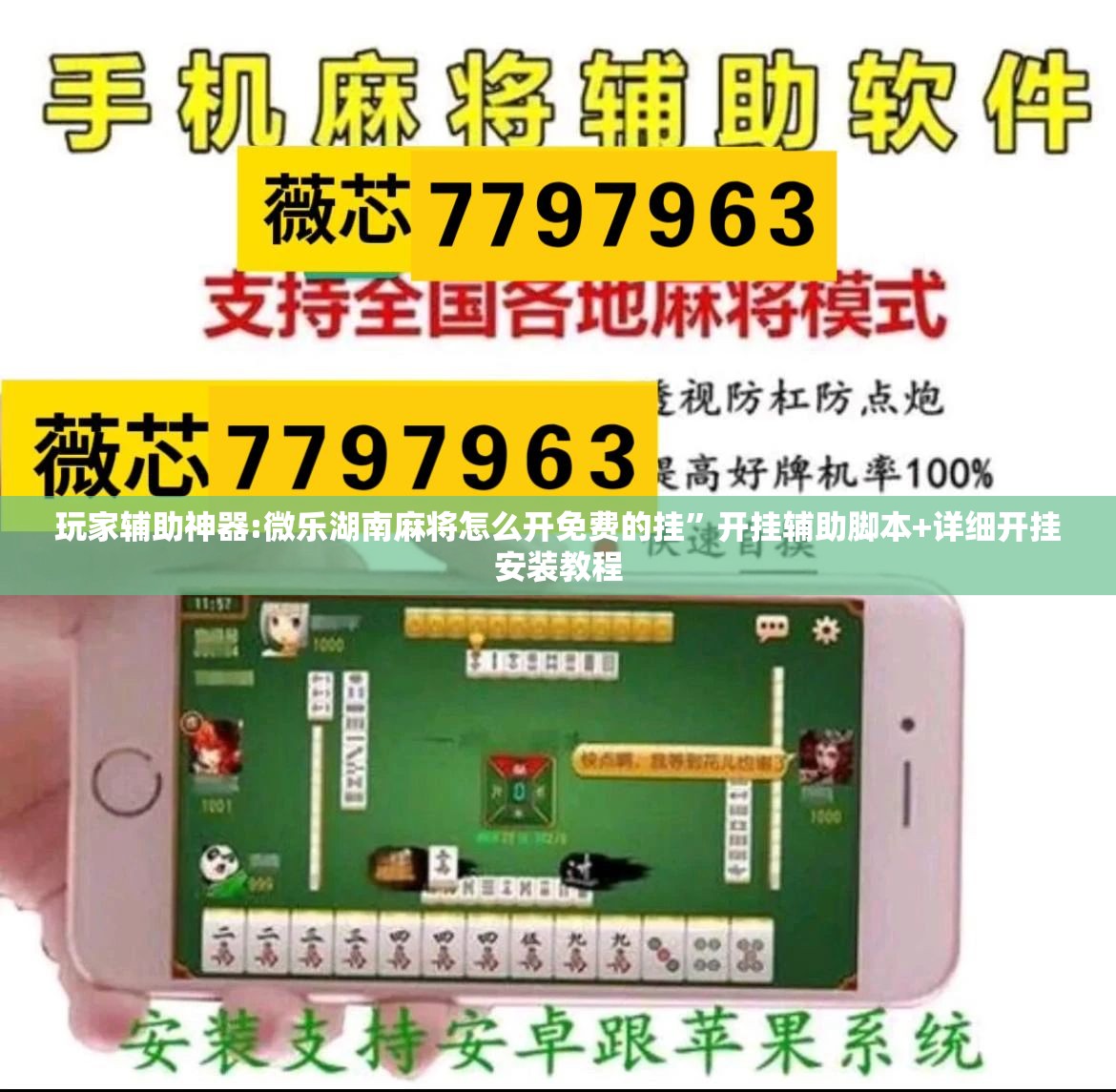 玩家辅助神器:微乐湖南麻将怎么开免费的挂”开挂辅助脚本+详细开挂安装教程