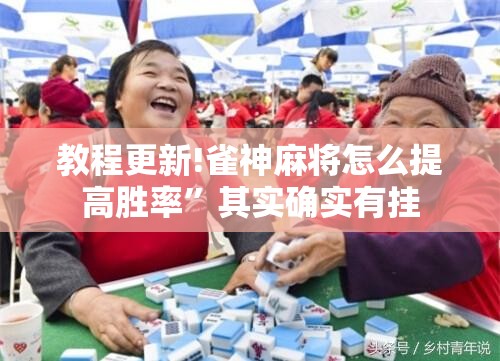 教程更新!雀神麻将怎么提高胜率”其实确实有挂