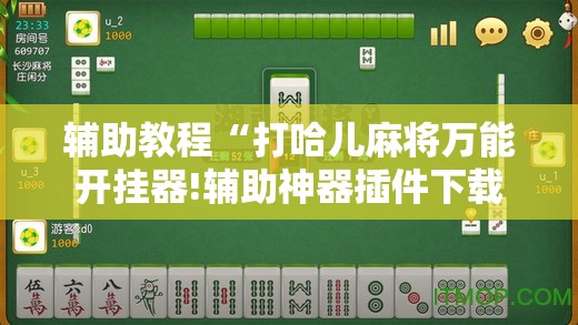 辅助教程“打哈儿麻将万能开挂器!辅助神器插件下载