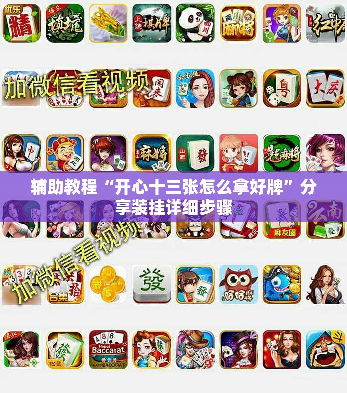 辅助教程“开心十三张怎么拿好牌	”分享装挂详细步骤