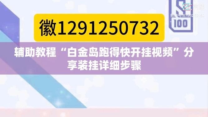 辅助教程“白金岛跑得快开挂视频	”分享装挂详细步骤