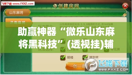 助赢神器“微乐山东麻将黑科技	”(透视挂)辅助透视教程