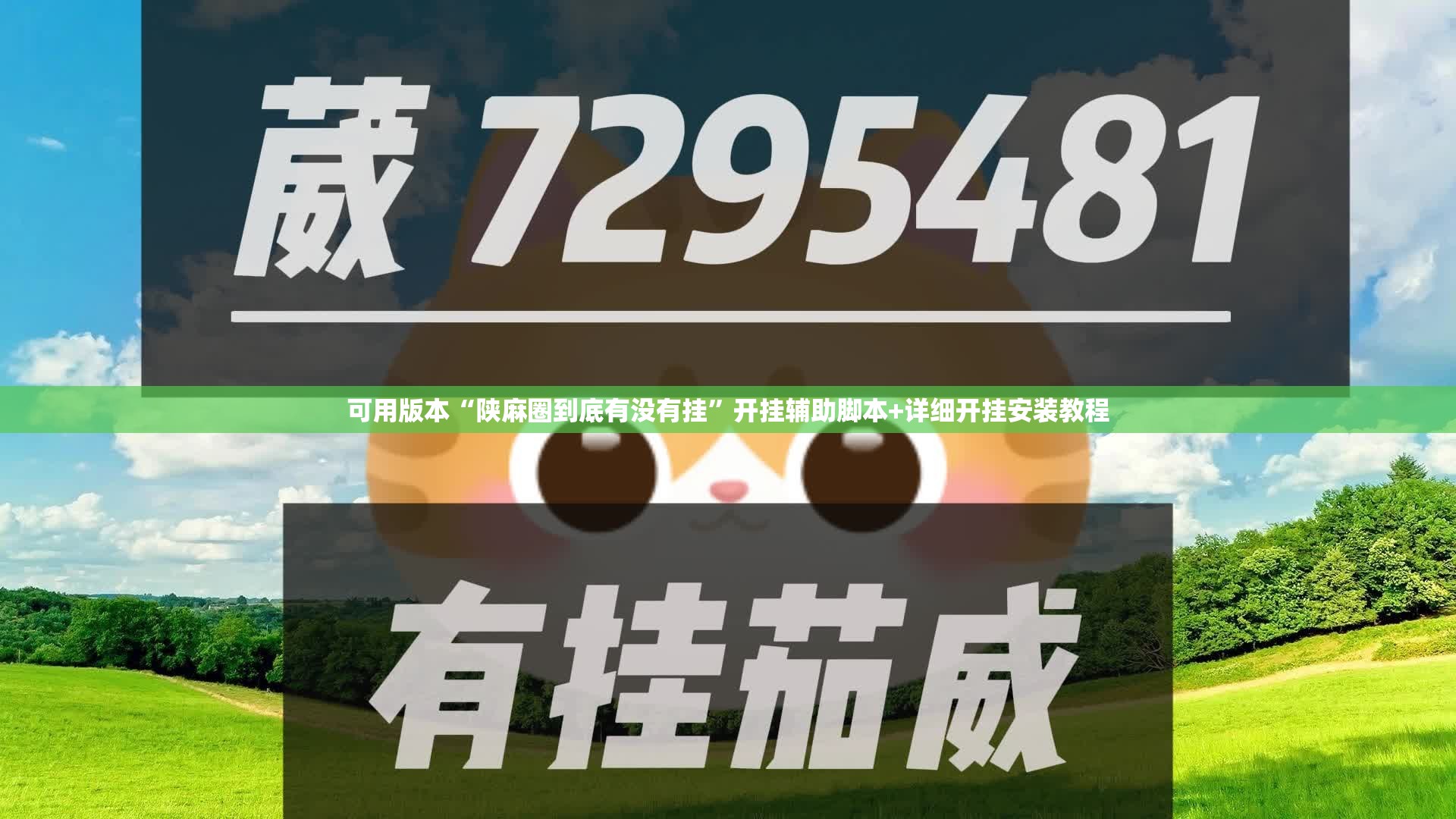 可用版本“陕麻圈到底有没有挂	”开挂辅助脚本+详细开挂安装教程
