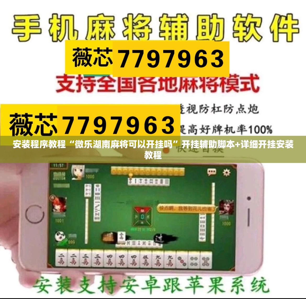 安装程序教程“微乐湖南麻将可以开挂吗	”开挂辅助脚本+详细开挂安装教程