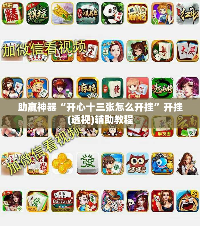 助赢神器“开心十三张怎么开挂”开挂(透视)辅助教程