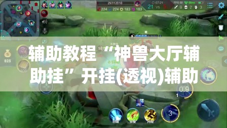 辅助教程“神兽大厅辅助挂”开挂(透视)辅助神器