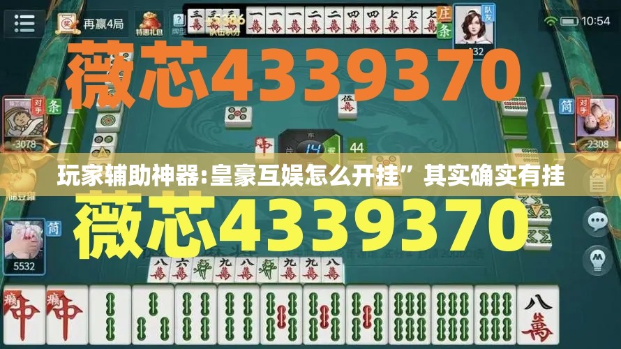玩家辅助神器:皇豪互娱怎么开挂”其实确实有挂