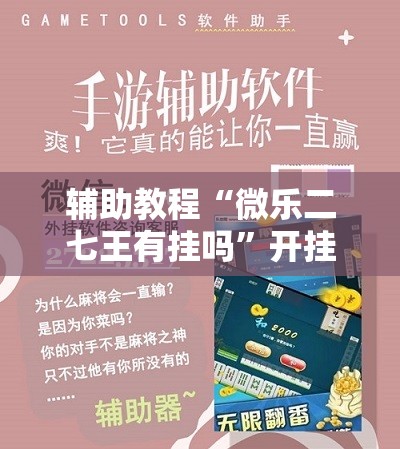 辅助教程“微乐二七王有挂吗”开挂辅助脚本+详细开挂安装教程
