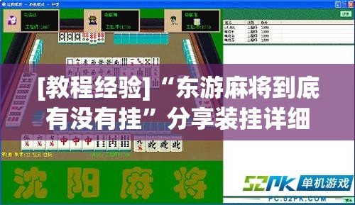 [教程经验]“东游麻将到底有没有挂”分享装挂详细步骤