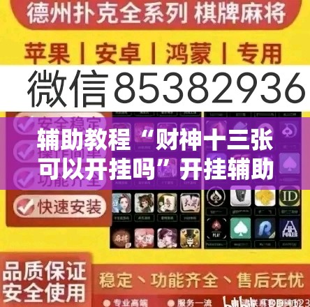 辅助教程“财神十三张可以开挂吗	”开挂辅助脚本+详细开挂安装教程