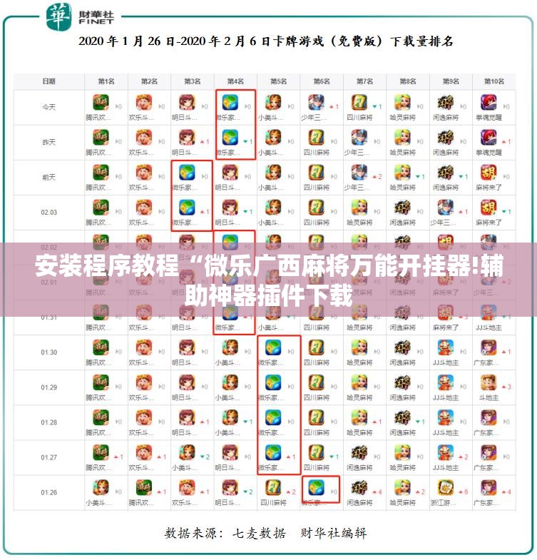 安装程序教程“微乐广西麻将万能开挂器!辅助神器插件下载