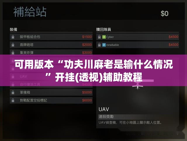 可用版本“功夫川麻老是输什么情况”开挂(透视)辅助教程