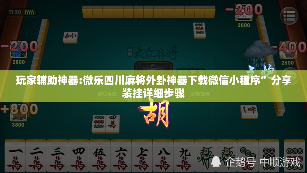 玩家辅助神器:微乐四川麻将外卦神器下载微信小程序	”分享装挂详细步骤