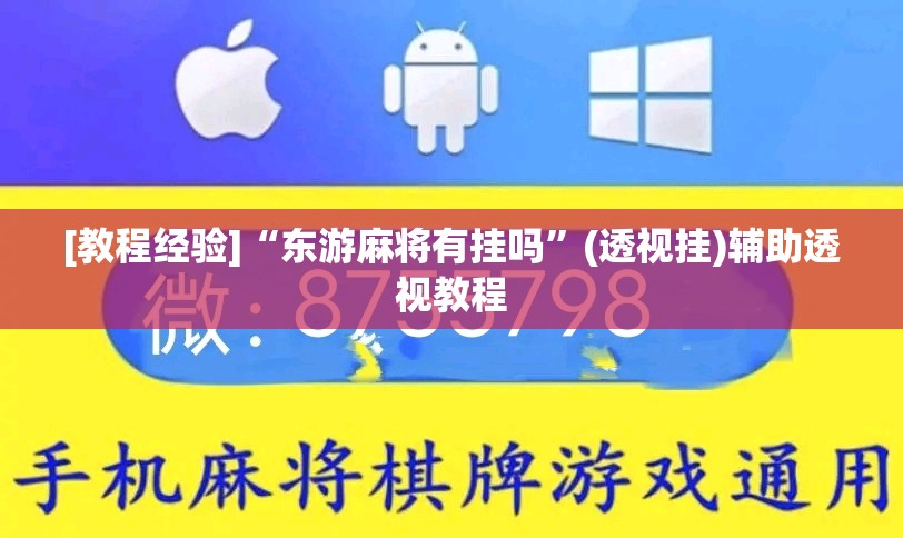 [教程经验]“东游麻将有挂吗”(透视挂)辅助透视教程