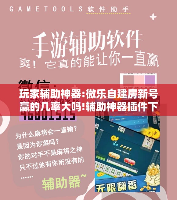 玩家辅助神器:微乐自建房新号赢的几率大吗!辅助神器插件下载 玩家辅助神器:微乐自建房新号赢的几率大吗!辅助神器插件下载