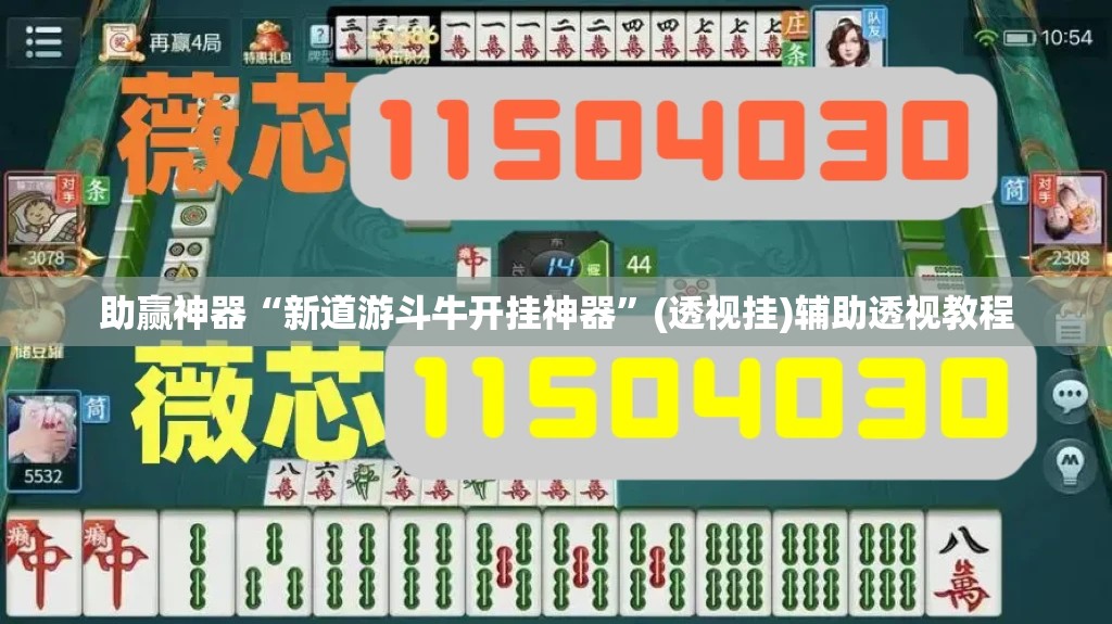 助赢神器“新道游斗牛开挂神器”(透视挂)辅助透视教程