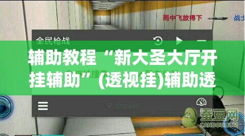 辅助教程“新大圣大厅开挂辅助	”(透视挂)辅助透视教程