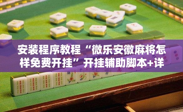 安装程序教程“微乐安徽麻将怎样免费开挂”开挂辅助脚本+详细开挂安装教程