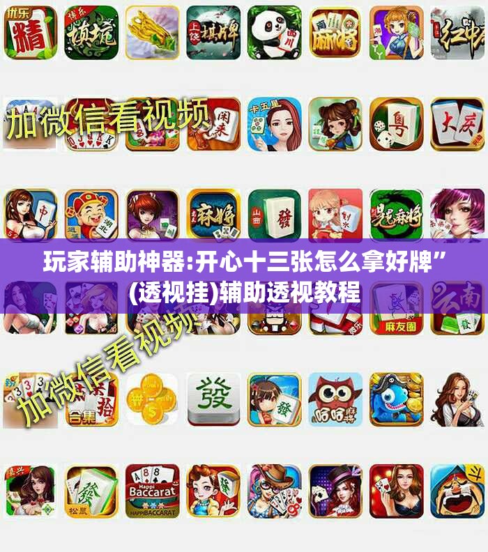玩家辅助神器:开心十三张怎么拿好牌”(透视挂)辅助透视教程