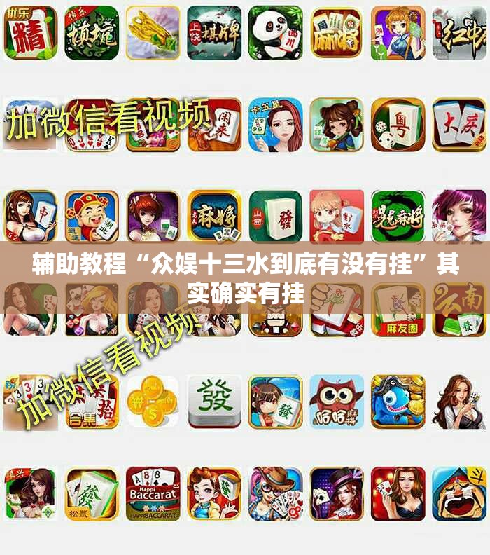 辅助教程“众娱十三水到底有没有挂”其实确实有挂