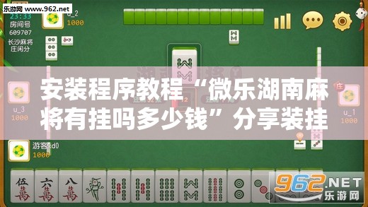 安装程序教程“微乐湖南麻将有挂吗多少钱	”分享装挂详细步骤