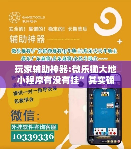 玩家辅助神器:微乐锄大地小程序有没有挂”其实确实有挂