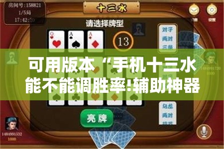 可用版本“手机十三水能不能调胜率!辅助神器插件下载