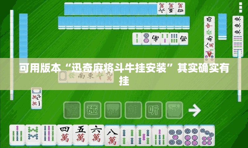 可用版本“迅奇麻将斗牛挂安装	”其实确实有挂