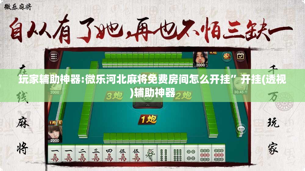 玩家辅助神器:微乐河北麻将免费房间怎么开挂	”开挂(透视)辅助神器
