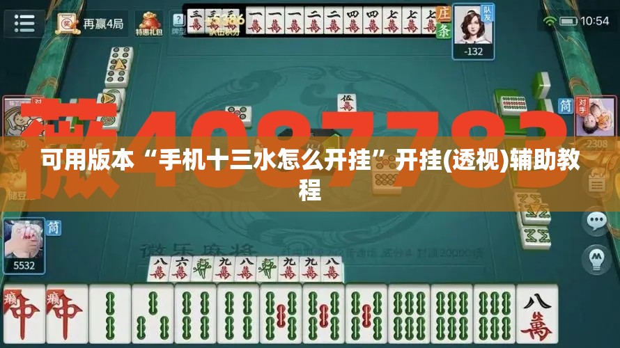 可用版本“手机十三水怎么开挂”开挂(透视)辅助教程