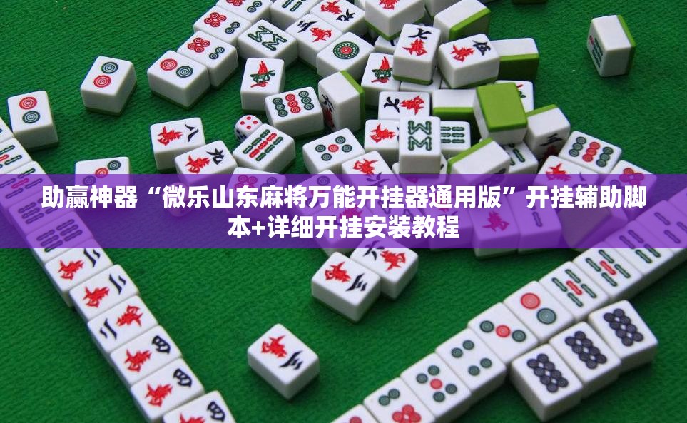 助赢神器“微乐山东麻将万能开挂器通用版	”开挂辅助脚本+详细开挂安装教程