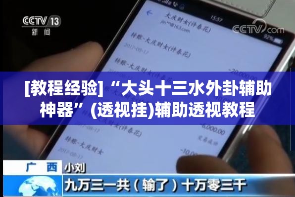 [教程经验]“大头十三水外卦辅助神器”(透视挂)辅助透视教程