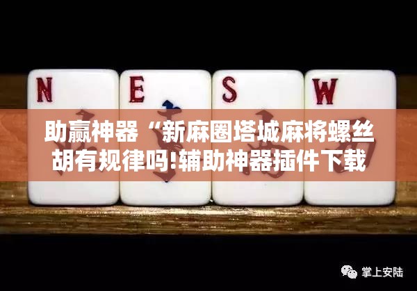 助赢神器“新麻圈塔城麻将螺丝胡有规律吗!辅助神器插件下载